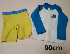 【値下げ】アプレレクール 水着 ラッシュガード 90cm