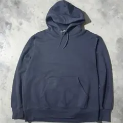 GU ジーユー ヘビーウェイト スウェットプルパーカ ネイビー [XL]サイズ