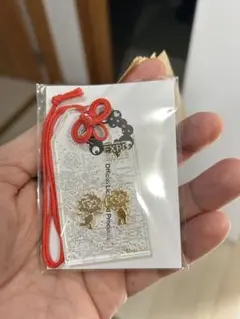 関西万博2025 限定販売 ミャクミャク 透明 アクリル　お守り 金 箔押し 関西万博2025 限定販売 ミャクミャク 透明 アクリル お守り 金 箔押し