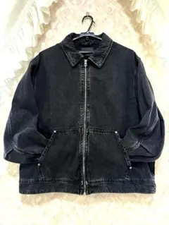 H＆M LOOSE FIT UTILITY JACKET ジップアップ厚手デニム