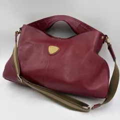 ATAO アタオ エルヴィ 2way ショルダーバッグ ワイン A4 シボ革のサムネイル