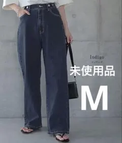 HUG.U 「新 感 覚」穿いていて疲れない デニム　秋インディゴ　ウエストゴム