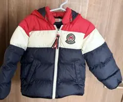 MIKIHOUSE ダウンコート 100cm 赤/白/紺
