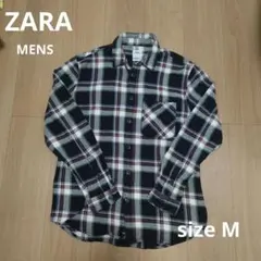ZARA チェックシャツ リラックスフィット