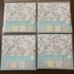 amifa.フレンチシノワズリ4点デザインペーパーまとめ売り.キャンドゥ
