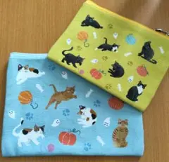 カルディ　ねこポーチ　２個セット　ハロウィン　KALDI