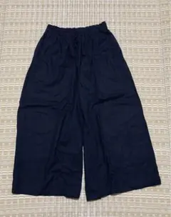 studio CLIPリネンレーヨン リラックス ワイドパンツ