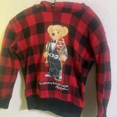 ポロベア チェック柄 パーカー S/P (7)