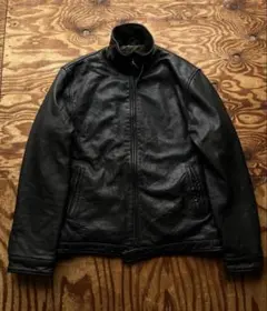 Columbia ブラックレザージャケット Lサイズ 中古・古着通販】Columbia (コロンビア) レザージャケット