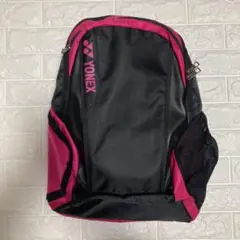【美品・ほぼ未使用品】YONEX テニス用バックパック 黒/ピンク