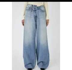 MOUSSY CROSS WAIST WIDE STRAIGHT
