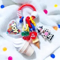 じゃらじゃらキーホルダー マーブルチョコアイス クッキー 417 - メルカリ