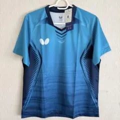 Butterfly 卓球ウェア S ターコイズブルー 男女兼用 JTTA公式