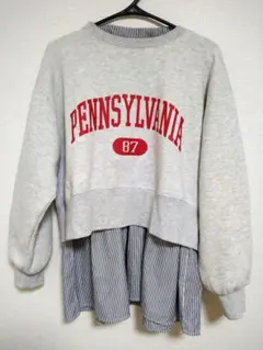 チャオパニックティピー　レイヤードロゴスウェット