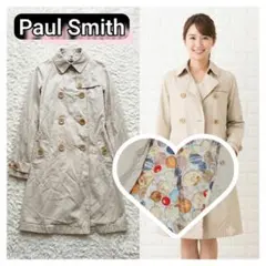 Paul Smith ポールスミス トレンチコート ベージュ 裏地総柄 可愛いのサムネイル