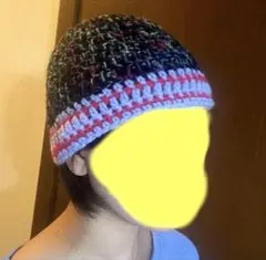 ハンドメイド ♡ ニット帽 ビーニー クロッシェハット カラフル