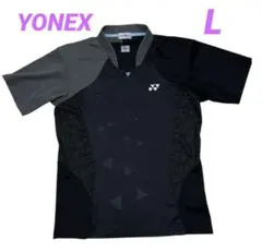 YONEX ソフトテニス バドミントン ウェア　半袖　ゲームシャツ　L ブラック