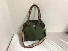 本物オロビアンコ2wayショルダートートハンドバッグボストンビジネスバック緑