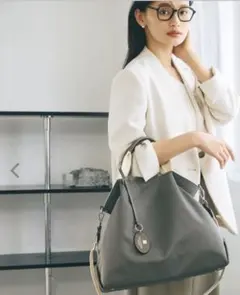 TOPKAPI BREATH リプル ナイロンA4トートバッグ グレージュ