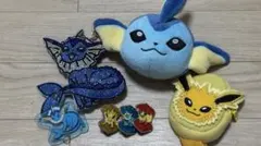 ポケモン　ブイズ　ぬいぐるみとチャームセットなど