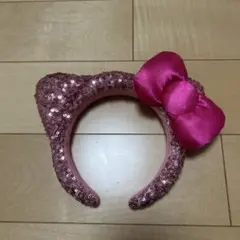 USJ ハローキティ　スパンコールカチューシャ　ピンク
