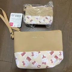 新品 Hello Kitty ポーチ＆パスケース ハローキティ2点セット