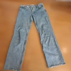 ZARA ストレートデニム カットオフ