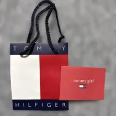 TOMMY HILFIGER ショップ袋　TOMMY GIRLミニ封筒付き