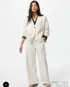 UNIQLO ウォームフリースストレートパンツ　M