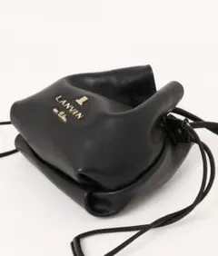 最終値下げLANVIN en BLUE 巾着 マイクロミニショルダーバッグ