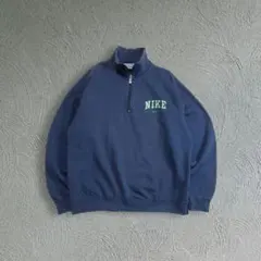 OLD NIKE GOLF スウェット 90s 刺繍 ハーフジップ センターロゴ - メルカリ