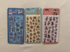 ディズニーぷくぷくシール3枚セット/国内販売品