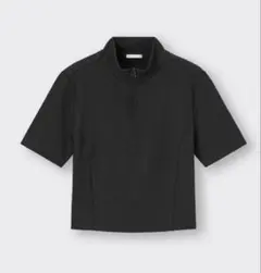 GU ハーフジップ 半袖 スウェット Tシャツ (5分袖) スウェT - メルカリ
