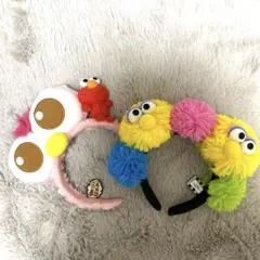 USJ エルモ　モッピー　ビッグバード　カチューシャ