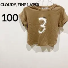 CLOUDY, FINE LATER 【100】ブラウン Tシャツ 半袖 夏