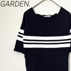 GARDEN. ニット リブ 五部袖 サイドスリット ラグラン シンプル