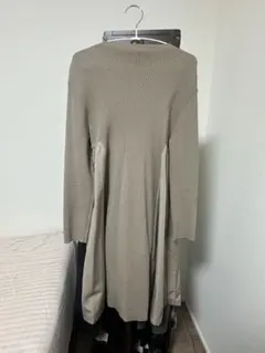 CELFORD ニットワンピース 長袖 ドッキグ ホワイト ピンク 36 CELFORD