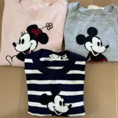 メ*4様 UNIQLO ミッキーマウス　ミニーマウス セーター 100 120