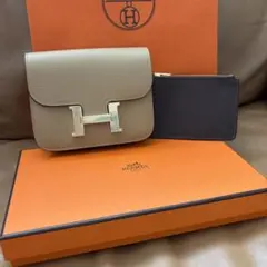 HERMES コンスタンス スリム ウォレット エルメス セサミ C009134 