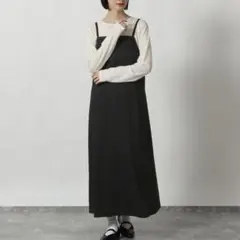 LAKOLE スクエアネックキャミワンピース / 292589 ブラックのサムネイル