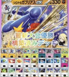 【新品未使用/4/26取下げ予定】シロナのガブリアスex 構築済デッキ