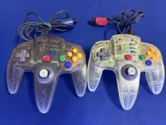 任天堂64 コントローラーブロス アスキー 連射コン スケルトン 2個セット