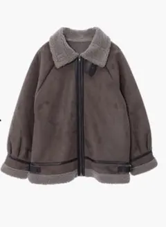 田中亜希子さんセレクト　フェイクスエード　ボアジャケット　コート