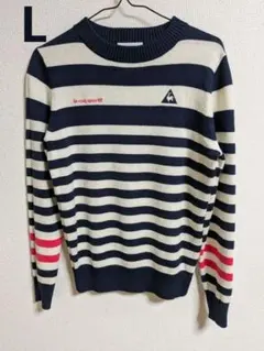 le coq sportif GOLF トリコロール ボーダーニット セーター
