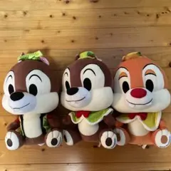 チップとデール ぬいぐるみセット 約40cm