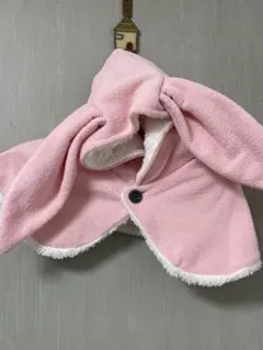 最終価格★ベビーポンチョ ピンク 50-70cm