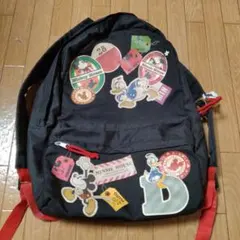 ミッキー ミニー ドナルド ディズニーリュック 黒