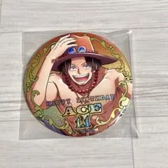 ワンピース ハッピーバースデーホログラム缶バッジ エース 2022 麦わらストア