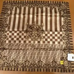 FENDI チェック柄 シルクスカーフ - メルカリ