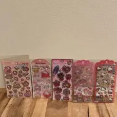 ハローキティ シール・ステッカー 5枚セット　ウォーターシール　ストーン